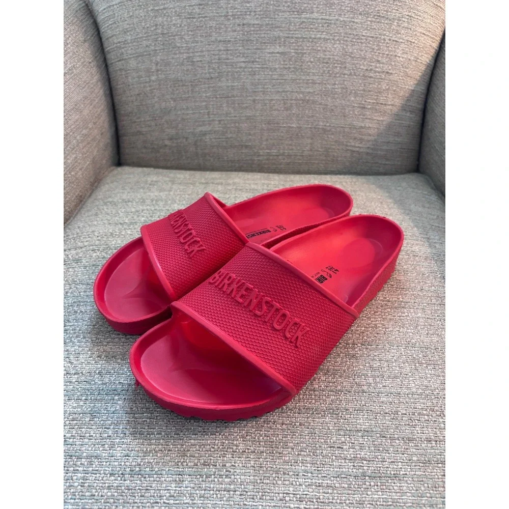 Birkenstock Barbados‎ EVA Red Slide Sandals Mens 8 Womens 10 EU 41
